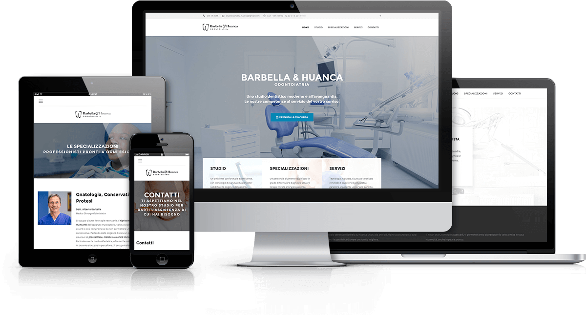 Sviluppo sito web in WordPress Barbella & Huanca