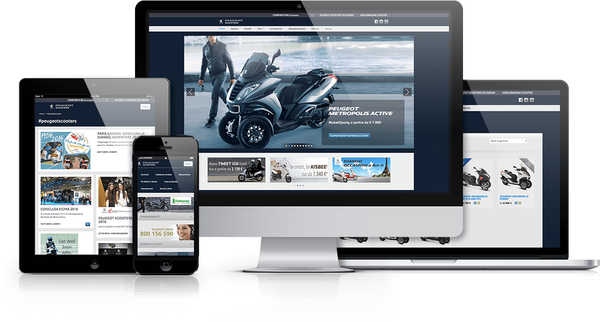 Manutenzione ordinaria e straordinaria WordPress PeugeotScooters da Matteo Salvi